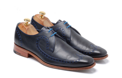 Barker derby shoes - derby, navy
