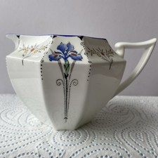 Shelley Vintage Queen Anne Shape Blue Iris Pattern F11561 Cream/Milk Jug Ex.Con.