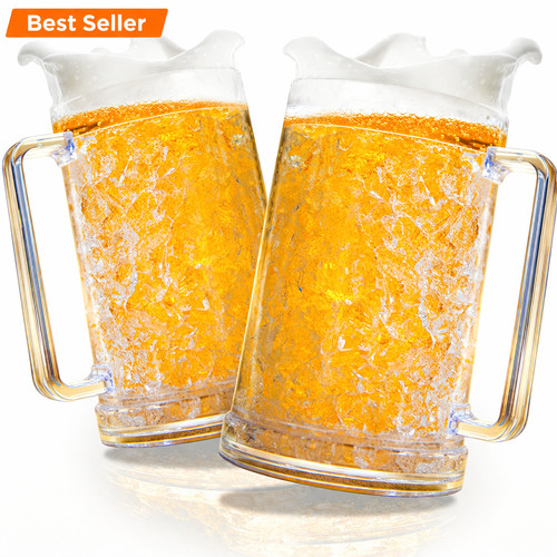 Beer mugs freezer - set, ice