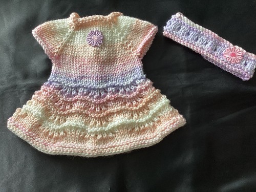 Hand knitted dolls clothes - hand,