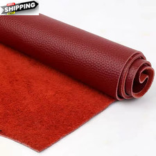 Dark Red Cowhide Leather