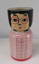 Habitat Ceramic Mum Glasses Spec Large Bulb House Plant Pot Planter Unused Vase 