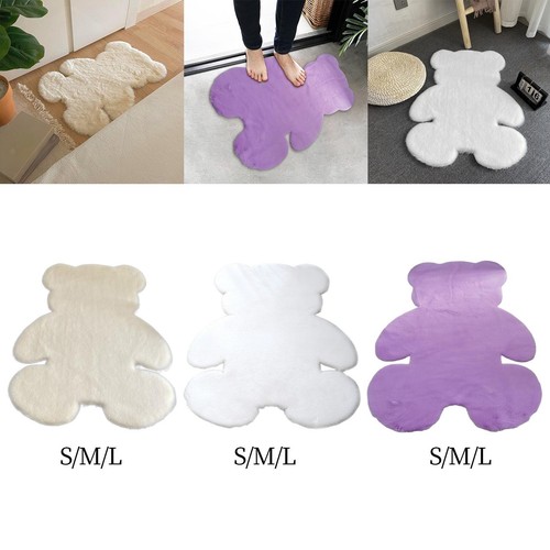Bear shaped area rug floor - shaped,