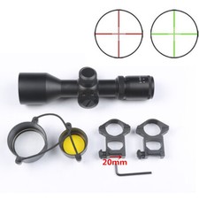3-9x40V Rifle Scope Red/Green Mil-dot illuminated Reticle Sight w/Ring Mounts