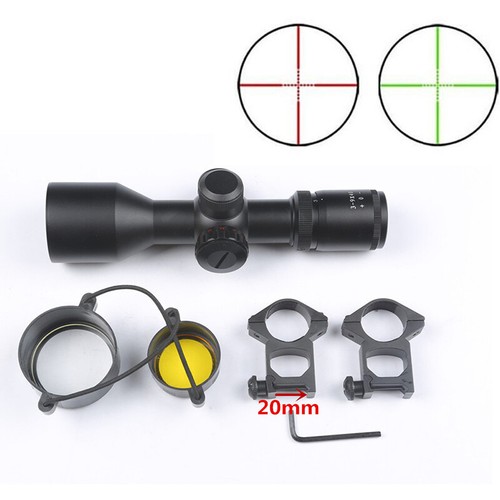 9x40v rifle scope red green - 3-9x40v,