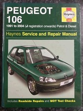 Peugeot 106 haynes car manuals