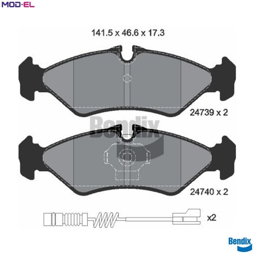 Brake pad set - brake,