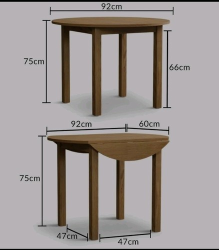 Oxford 90cm solid oak - solid,