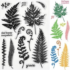 INFUNLY Leaves Clear Stamps