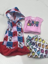 Barbie Clothes Hello Kitty Sanrio Dress Top Skirt Outfits  Bundle Fashion Doll