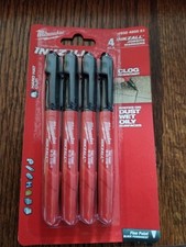 Milwaukee Inkzall Black Marker Pens - Set of 4 - 4932480551