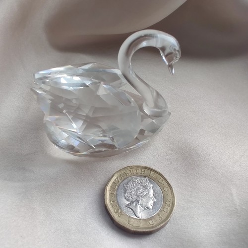 Swarovski crystal swan - crystal,