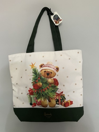 Harrods christmas bear tote - bear,
