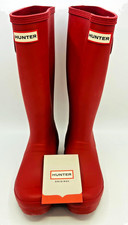 Hunter Original Tall Wellington Boots Military Red Wellies Woman's UK Size 3 NEW
