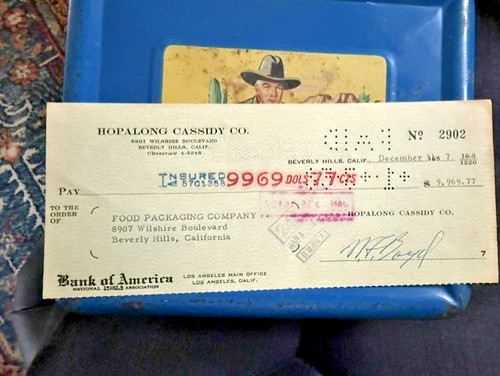 Hopalong cassidy metal - cassidy, lunch
