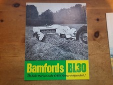 Bamfords of Uttoxeter BL30 small baler for tractors sales brochure leaflet 1964