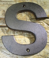 Cast Iron Industrial LETTER S