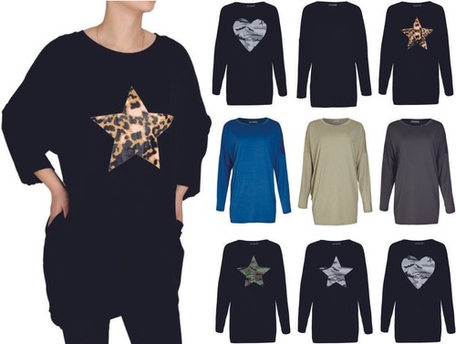 Ladies womens top oversized - ladies,