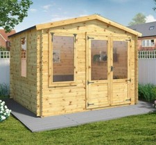 Log cabin garden - log,
