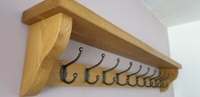COAT RACK WITH SHELF  Rustic