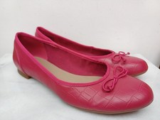 Clarks Collection Couture Bloom Size 6 D Pink Flat Ballerina Pumps Comfort