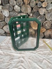 Vintage Display Cabinet Curio / Wood Glass Mirrored