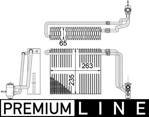 Mahle ae107000p evaporator - mahle, a/c