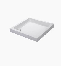 Mira Flight Shower Tray Square Deep Profile Stone Resin Waste 800 x 800mm