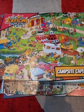 JOKESAWS ( LOVE TO LAUGH) 1000 PIECE GIBSON JIGSAW PUZZLE. "CAMPSITE CAPERS"