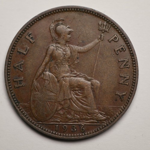 1936 king george half - king,
