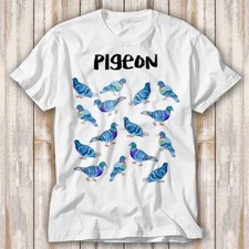 The Pigeons Pigeon List Names Garden Birds T Shirt Top Tee Unisex 4126