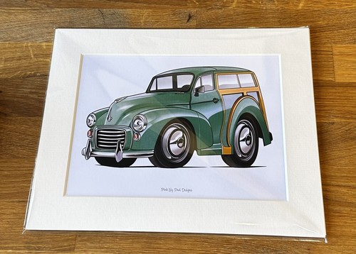 Morris minor traveller cartoon - minor,