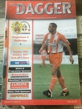 Dagenham & Redbridge HOME programmes League & Cup