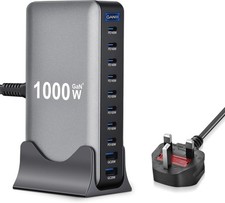 1000W GaN Fast Charger Hub 8x