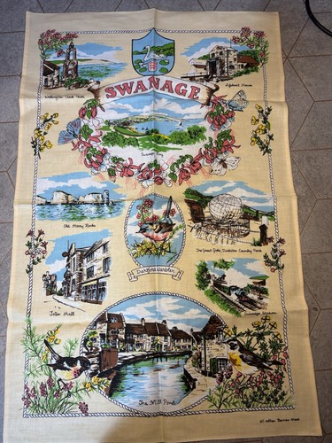 Vintage swanage tea - tea, towel