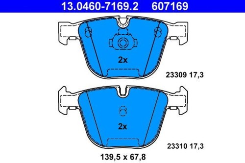Disc brake pad - set, ate