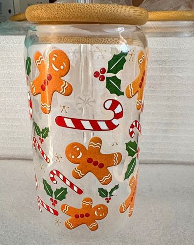 Glass storage jar with - storage,