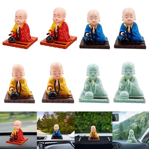 Little monk figurine solar - figurine,