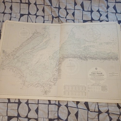 Vintage 1955 admiralty chart - 1955,