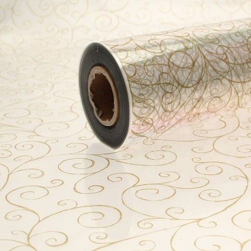 Gold scroll florist - gold,