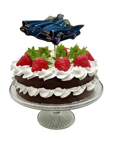 Batmobile cake topper - cake,