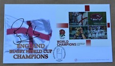 ENGLAND RUGBY WORLD CHAMPIONS 2003 BUCKINGHAM FDC SIGNED BY PLAYER BEN COHEN