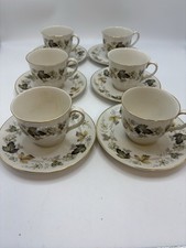 6 x Royal Doulton  Larchmont  Tea Cups & Saucers 
