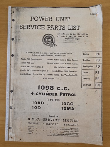 Vintage bmc 1098cc power - vintage, unit