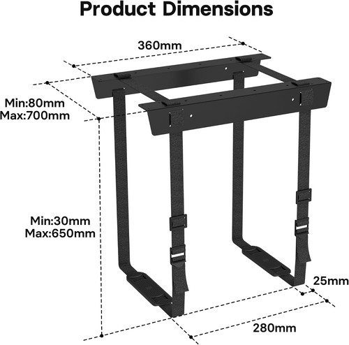 Bontec adjustable under desk - bontec,