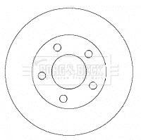 Borg beck bbd4430 brake disc - beck,