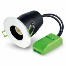 JCC JC010010/WH Fireguard Fire Rated Fixed Downlight + White Bezel & LED Option