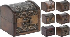 Mini distressed wooden - distressed, chests