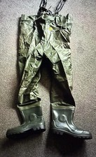 VIKING RUBBER SPORT CHEST WADERS FISHING GREEN SIZE 12/47