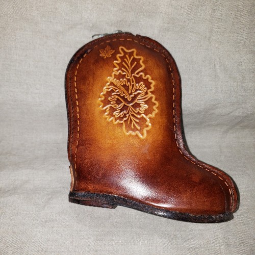 Genuine brown leather boot - genuine,